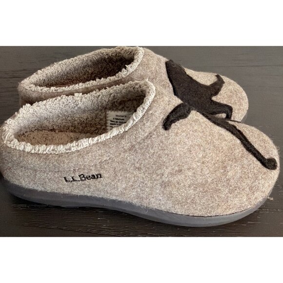 LL BEAN Women's Size 6 Daybreak Fleece Slipper Clogs House Shoes Slip On - Picture 6 of 9